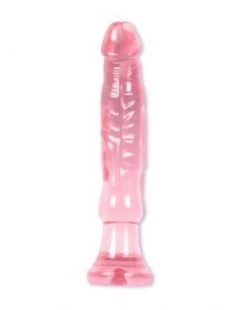 Doc Johnson Crystal Jellies Anal Delight 5 Inch - Pink