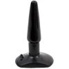Doc Johnson Classic Butt Plug Smooth - Black - 4.3 Inch