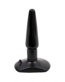 Doc Johnson Classic Butt Plug Smooth - Black - 4.3 Inch