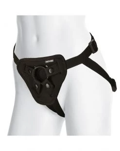 Doc Johnson Vac-u-lock Platinum Luxe Harness With Plug - Black - 3.25 Inches