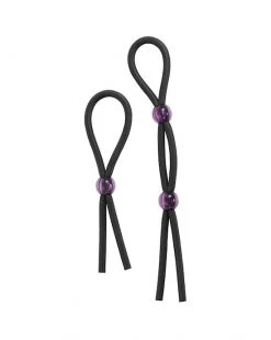 Doc Johnson Silicone Cock Ties 2 Pack - Black