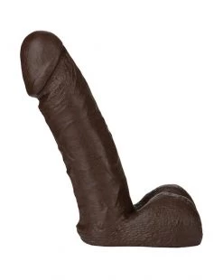 Doc Johnson Vac-u-lock 8 Inch Realistic Cock - Black - 8 Inch