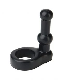 Doc Johnson Platinum Premium Silicone The Double Dip - Black - 4.2 Inch