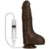 Doc Johnson Bust It Squirting Realistic Suction Cup Dildo - Black - 9.2 Inch