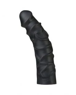 Doc Johnson Platinum Premium Silicone The Raging 8 Inch - Black - 8 Inch