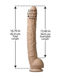 Doc Johnson Dick Rambone Cock 17 Inch - White -Hot Sale Doc Johnson Store 133515 2