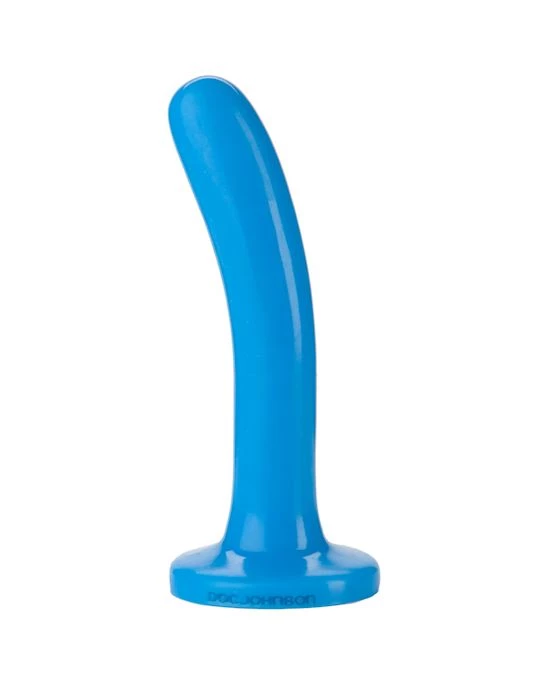 Doc Johnson Platinum Premium Silicone The Slim - Blue - 6.1 Inch 1 Doc Johnson Platinum Premium Silicone The Slim - Blue - 6.1 Inch