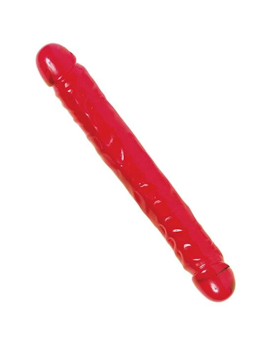 Doc Johnson Vivid Essentials 12 Inch Double Dong - Red - 12 Inch 2 Doc Johnson Vivid Essentials 12 Inch Double Dong - Red - 12 Inch - Image 2