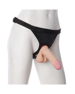 Doc Johnson Vac-u-lock 6 Inch Ur3 Cock With Ultra Harness - White - 6 Inch