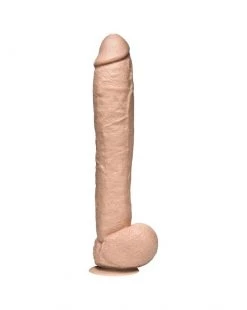 Doc Johnson The Naturals Dildo - White - 12 Inch