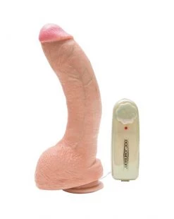 Doc Johnson Jeff Stryker Realistic Vibrating Cock - White - 10.3 Inch
