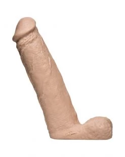 Doc Johnson The Naturals 8 Inch Cock With Balls - White - 8 Inch
