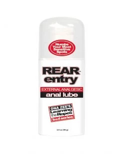 Doc Johnson Rear Entry Anal Glide - White - 3.4oz