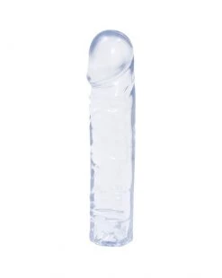 Doc Johnson Crystal Jellies 8 Inch Classic Dong - Clear - 8 Inch