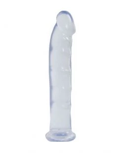 Doc Johnson Jelly Jewels Dong With Suction Cup - Clear - 8.7 Inch