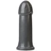 Doc Johnson American Bombshell B-7 Torpedo 6.5 Inch Dildo - Gunmetal - 3.7 Inch