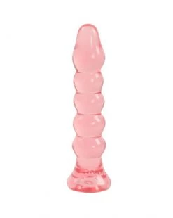 Doc Johnson Crystal Jellies Anal Plug - Pink - 5.5 Inch