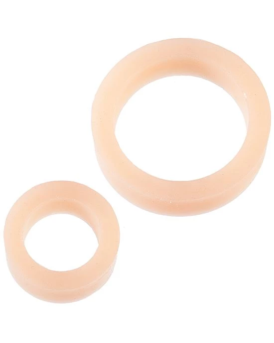 Doc Johnson Platinum Premium Silicone The C-rings - White 1 Doc Johnson Platinum Premium Silicone The C-rings - White