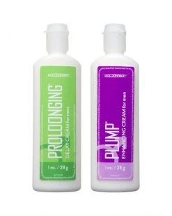 Doc Johnson Proloonging + Plump For Men 2 Pack - White
