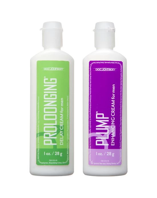 Doc Johnson Proloonging + Plump For Men 2 Pack - White 1 Doc Johnson Proloonging + Plump For Men 2 Pack - White