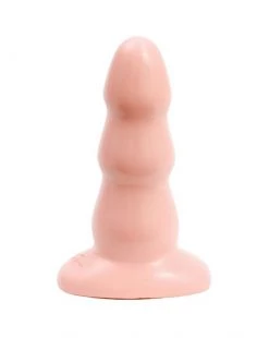 Doc Johnson Tripple Ripple Butt Plug Medium - White - 5 Inch