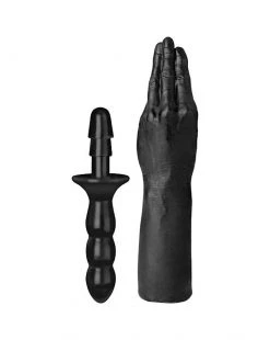 Doc Johnson Titanmen The Hand With Vac-u-lock Compatible Handle - Black - 11.4 Inch