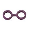 Doc Johnson Japanese Style Bondage Silicone Cuffs - Small - Purple - Small