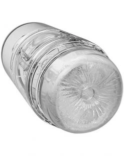 Doc Johnson Main Squeeze - Pop-off Optix Dual Entry Stroker - Clear -Hot Sale Doc Johnson Store 220773 1