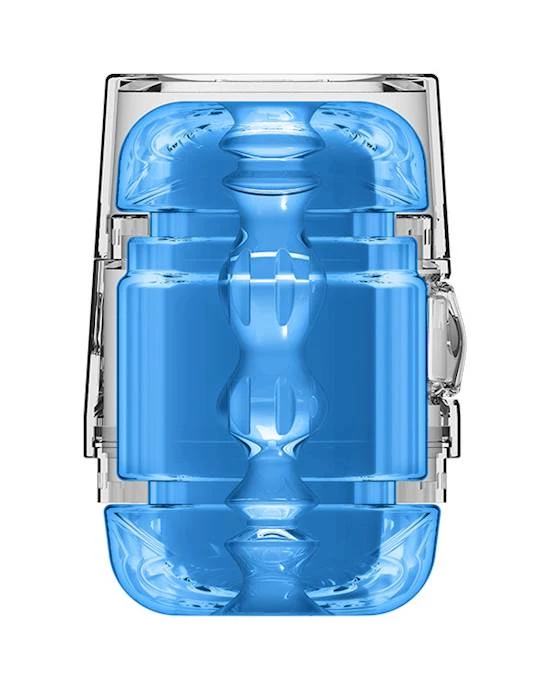 Doc Johnson Main Squeeze - Pop-off Optix Stroker - Blue 3 Doc Johnson Main Squeeze - Pop-off Optix Stroker - Blue - Image 3