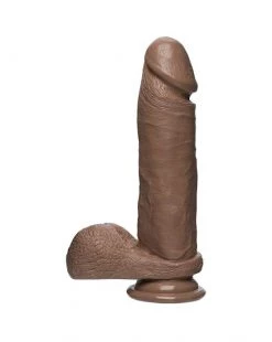 Doc Johnson The Perfect D 8 Inch Firmskyn Dildo With Balls - Tan - 8 Inch