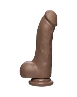 Doc Johnson The Master D 7.5 Inch Firmskyn Dildo With Balls - Tan - 7.5 Inch