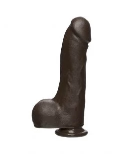 Doc Johnson The Master D 10.5 Inch Firmskyn Dildo With Balls - Brown - 10.5 Inch