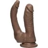 Doc Johnson The Double Dippin 6 Inch Firmskyn Dildo - Brown - 6 Inch
