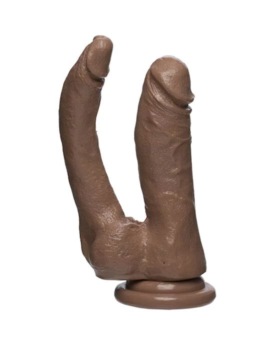 Doc Johnson The Double Dippin 6 Inch Firmskyn Dildo - Brown - 6 Inch 1 Doc Johnson The Double Dippin 6 Inch Firmskyn Dildo - Brown - 6 Inch