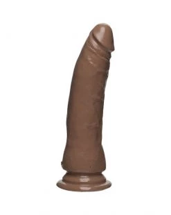 Doc Johnson Firmskyn 7 Inch Thin Dildo - Brown - 7 Inch