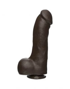 Doc Johnson The Master D 12 Inch Firmskyn Dildo With Balls - Brown - 12 Inch