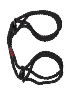 Doc Johnson Kink Hogtie Bind & Tie 6mm Wrist Or Ankle Cuffs - Black
