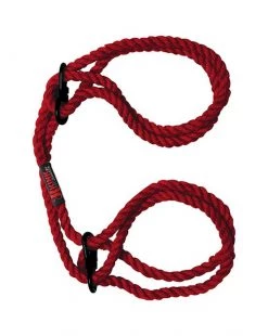 Doc Johnson Kink Hogtie Bind & Tie 6mm Wrist Or Ankle Cuffs - Red