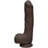 Doc Johnson Ultraskyn Uncut Dildo With Balls - Brown - 9 Inch