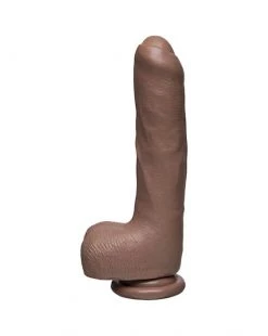 Doc Johnson Firmskyn Uncut Dildo With Balls - Tan - 9 Inch