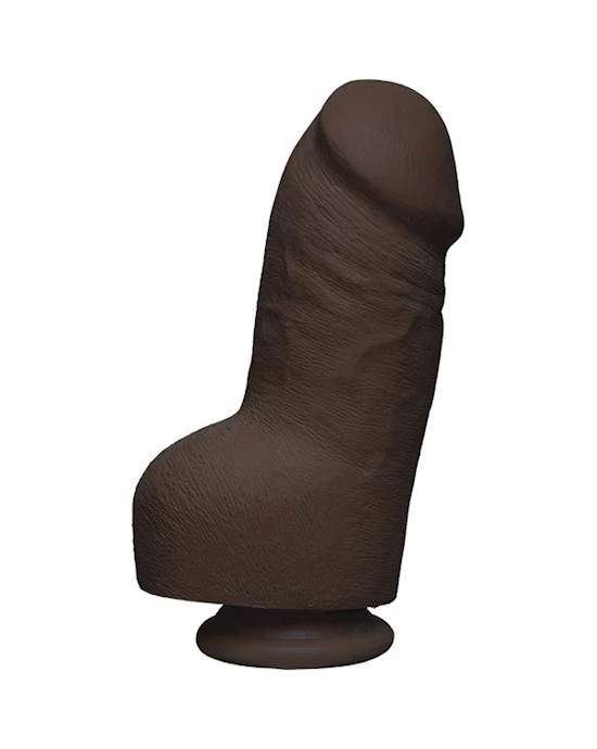 Doc Johnson Ultraskyn 8 Inch Fat Dildo With Balls - Brown - 8 Inch 1 Doc Johnson Ultraskyn 8 Inch Fat Dildo With Balls - Brown - 8 Inch