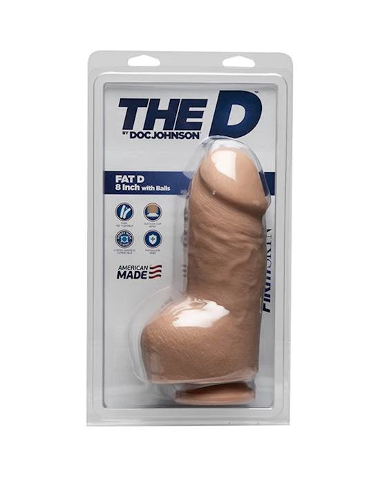 Doc Johnson Firmskyn 8 Inch Fat Dildo With Balls - Tan - 8 Inch 2 Doc Johnson Firmskyn 8 Inch Fat Dildo With Balls - Tan - 8 Inch - Image 2