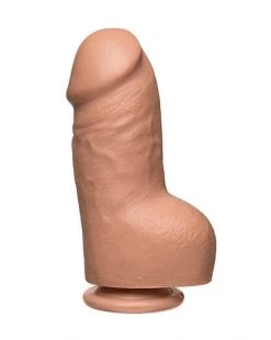 Doc Johnson Firmskyn 8 Inch Fat Dildo With Balls - Tan - 8 Inch