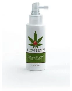 Doc Johnson I Love Hemp Dry Mouth Spray - Strawberry