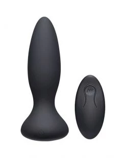 Doc Johnson A-play Anal Vibe - Remote Controlled Adventurous Plug - Black - 5.25 Inch