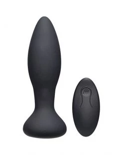 Doc Johnson A-play Anal Vibe - Remote Controlled Experienced Plug - Black - 5.7 Inch