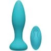 Doc Johnson A-play Anal Vibe - Remote Controlled Experienced Plug - Teal - 5.7 Inch