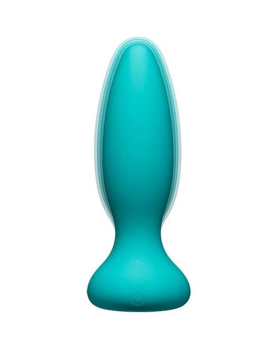 Doc Johnson A-play Anal Vibe - Remote Controlled Experienced Plug - Teal - 5.7 Inch 3 Doc Johnson A-play Anal Vibe - Remote Controlled Experienced Plug - Teal - 5.7 Inch - Image 3