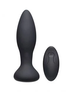 Doc Johnson A-play Rimmer Anal Vibe - Remote Controlled Experienced Plug - Black - 5.7 Inch
