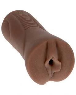 Doc Johnson Signature Strokers Ultraskyn Honey Gold Pockey Pussy - Brown